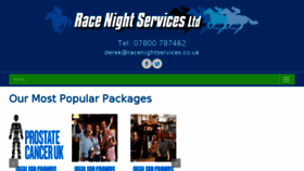 What Racenightservices.co.uk website looked like in 2018 (5 years ago)