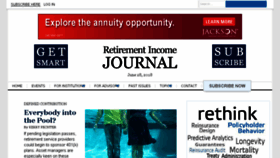 What Retirementincomejournal.com website looked like in 2018 (5 years ago)