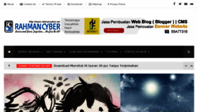 What Rahmancyber.net website looked like in 2018 (7 years ago)
