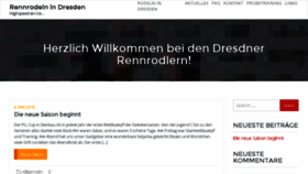 What Rennrodeln-dresden.de website looked like in 2018 (5 years ago)