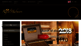 What Royalhabanos.com website looked like in 2018 (5 years ago)