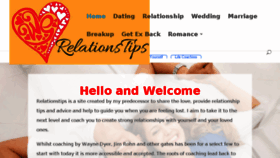 What Relationstips.com website looked like in 2018 (5 years ago)