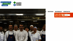 What Restaurantescontraelhambre.org website looked like in 2018 (5 years ago)