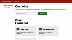 What Rastreamentocorreios.net website looked like in 2018 (5 years ago)