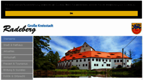 What Radeberg.de website looked like in 2018 (5 years ago)