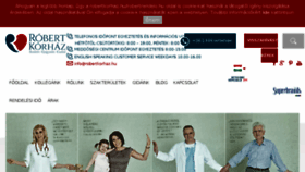 What Robertklinika.hu website looked like in 2018 (5 years ago)