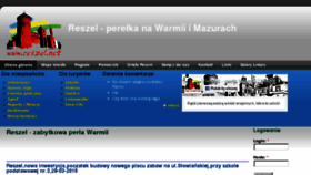 What Reszel.net website looked like in 2018 (5 years ago)
