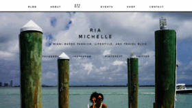 What Riamichelle.com website looked like in 2018 (5 years ago)