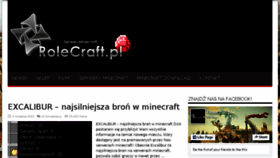 What Rolecraft.pl website looked like in 2018 (5 years ago)