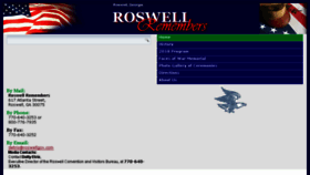 What Roswellmemorialday.com website looked like in 2018 (5 years ago)