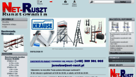 What Rusztowania-alu.pl website looked like in 2018 (5 years ago)