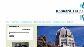 What Rabbanitrust.org website looked like in 2018 (5 years ago)