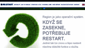 What Restartregionu.cz website looked like in 2018 (5 years ago)