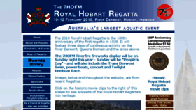 What Royalhobartregatta.com website looked like in 2018 (5 years ago)