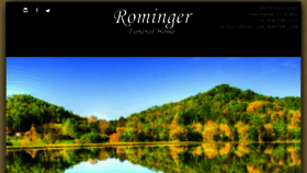 What Romingerfuneralhome.com website looked like in 2018 (5 years ago)