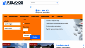 What Relaxos.cz website looked like in 2018 (5 years ago)