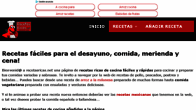 What Recetasricas.net website looked like in 2018 (5 years ago)