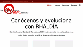 What Rhaldia.com.mx website looked like in 2018 (5 years ago)
