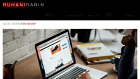 What Ruhanirabin.com website looked like in 2018 (5 years ago)