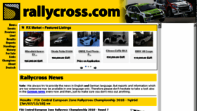 What Rallycross.com website looked like in 2018 (5 years ago)