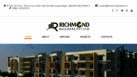 What Richmondbuilders.in website looked like in 2018 (5 years ago)