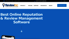 What Reviewinc.com website looked like in 2018 (5 years ago)