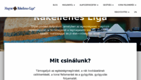 What Rakliga.hu website looked like in 2018 (5 years ago)