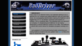 What Raildriver.com website looked like in 2018 (5 years ago)