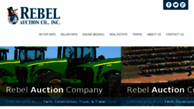 What Rebelauction.net website looked like in 2018 (5 years ago)