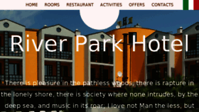 What Riverparkhotel.it website looked like in 2018 (5 years ago)