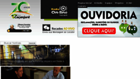 What Radiocacanjure.com.br website looked like in 2018 (5 years ago)