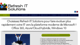 What Refresh-it-solutions.com website looked like in 2018 (5 years ago)