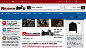 What Rideinleather.com website looked like in 2018 (5 years ago)