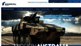 What Rheinmetall-detec.de website looked like in 2018 (5 years ago)