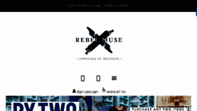What Rebelmuse.com.au website looked like in 2018 (5 years ago)