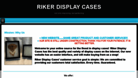 What Rikerdisplaycases.com website looked like in 2018 (5 years ago)