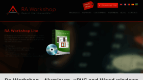 What Raworkshop.com website looked like in 2018 (5 years ago)