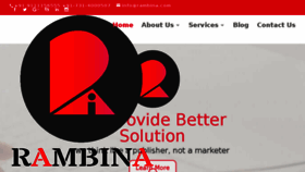 What Rambina.com website looked like in 2018 (5 years ago)