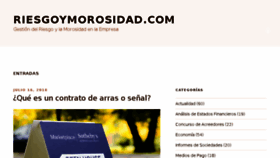 What Riesgoymorosidad.com website looked like in 2018 (5 years ago)