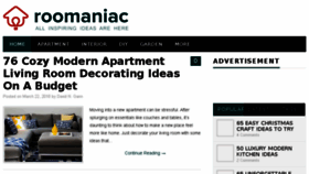 What Roomaniac.com website looked like in 2018 (5 years ago)