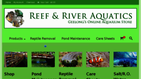 What Reefandriver.com.au website looked like in 2018 (5 years ago)