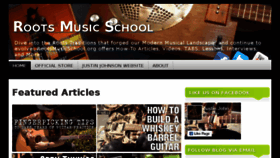 What Rootsmusicschool.org website looked like in 2018 (5 years ago)