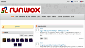 What Runwox.com website looked like in 2018 (5 years ago)