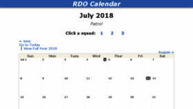 What Rdocalendar.com website looked like in 2018 (5 years ago)
