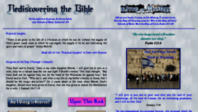 What Rediscoveringthebible.com website looked like in 2018 (5 years ago)