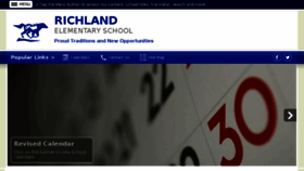 What Richlandelementary.org website looked like in 2018 (5 years ago)