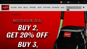What Rawlingsgear.com website looked like in 2018 (5 years ago)