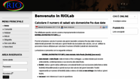What Riolab.org website looked like in 2018 (5 years ago)