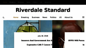 What Riverdalestandard.com website looked like in 2018 (5 years ago)