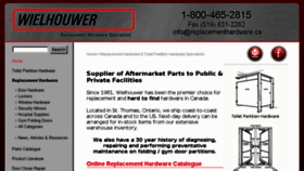 What Replacementhardware.ca website looked like in 2018 (5 years ago)